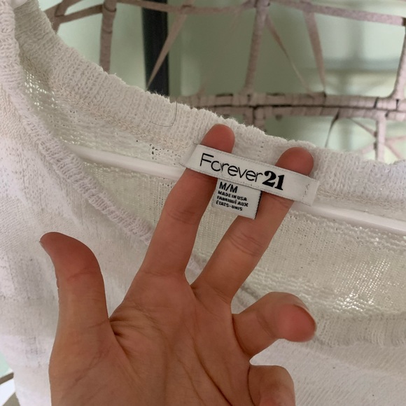 Grunge fairy core lace white long sleeve tops- cottage core sweater - Whimsigoth - Picture 3 of 11